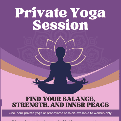 AAPI History Museum private yoga session promoting balance, strength, and inner peace for attendees.