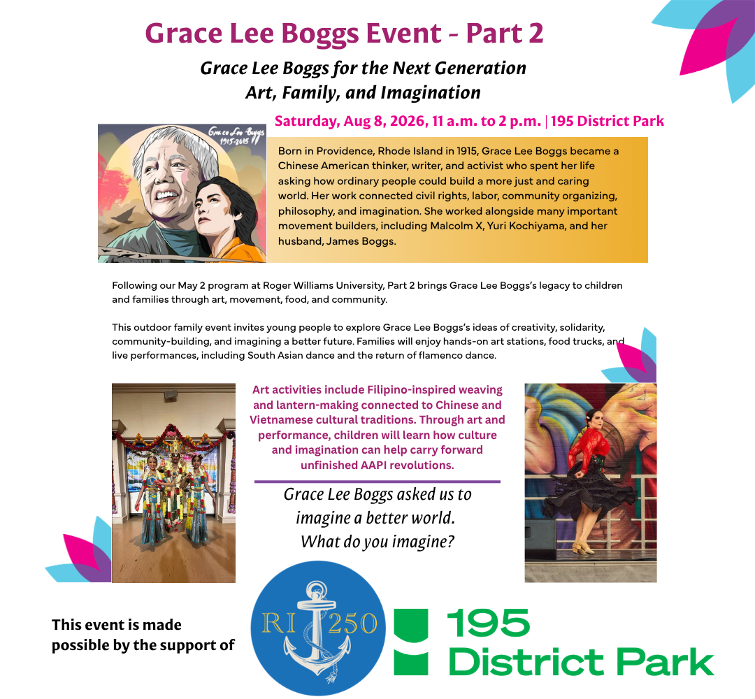 Grace Lee Boggs Event- Aug